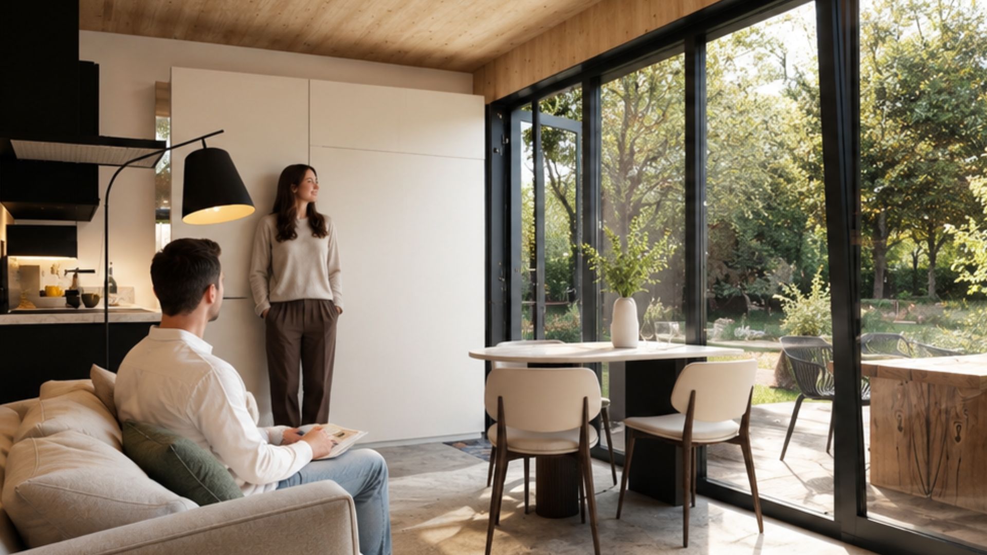 tiny house in tuin WoonUnit tinyhouse